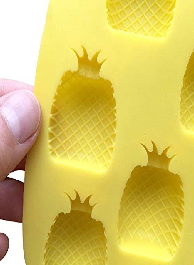 Wetco Chocolate Candy Silicone Mold, Strawberries/Pineapples/Apples/Grapes Flexible Baking Molds for Ice Cube, Jelly, Biscuits, Gummy Candies (Pineapple) - Image 3