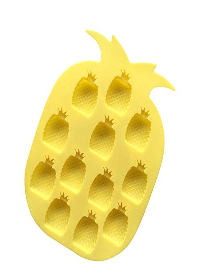 Wetco Chocolate Candy Silicone Mold, Strawberries/Pineapples/Apples/Grapes Flexible Baking Molds for Ice Cube, Jelly, Biscuits, Gummy Candies (Pineapple) - Image 2
