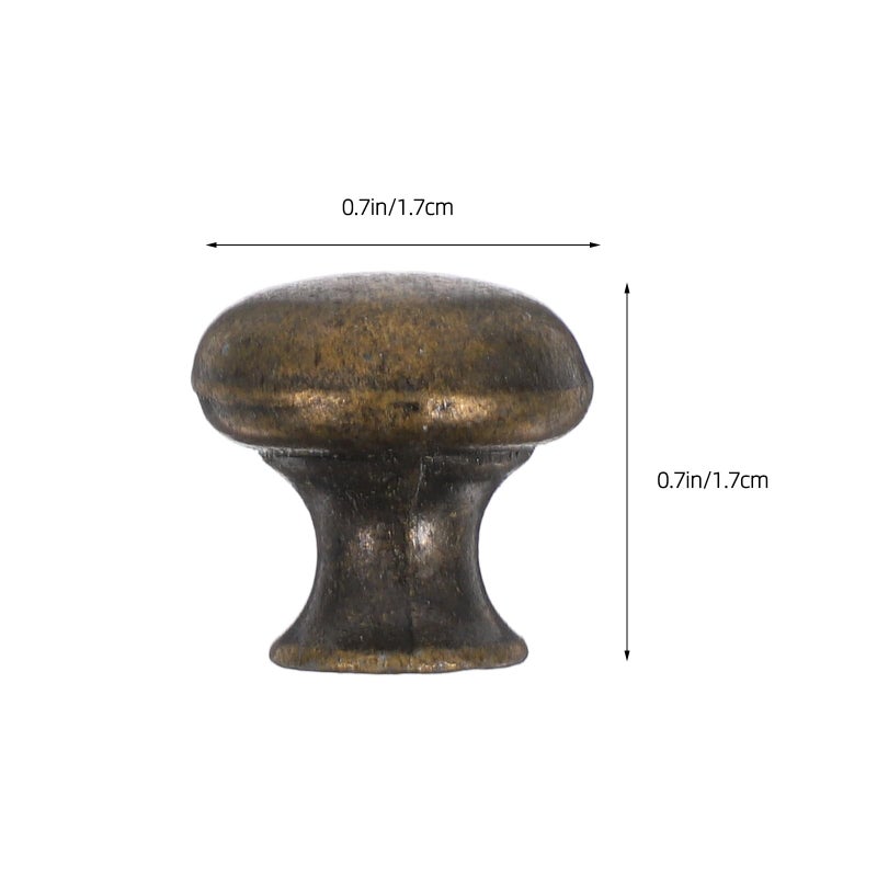 Vintage Zinc Alloy Cabinet Knobs 12 Pack Single Hole Kitchen Cupboard Door Handles - Image 3