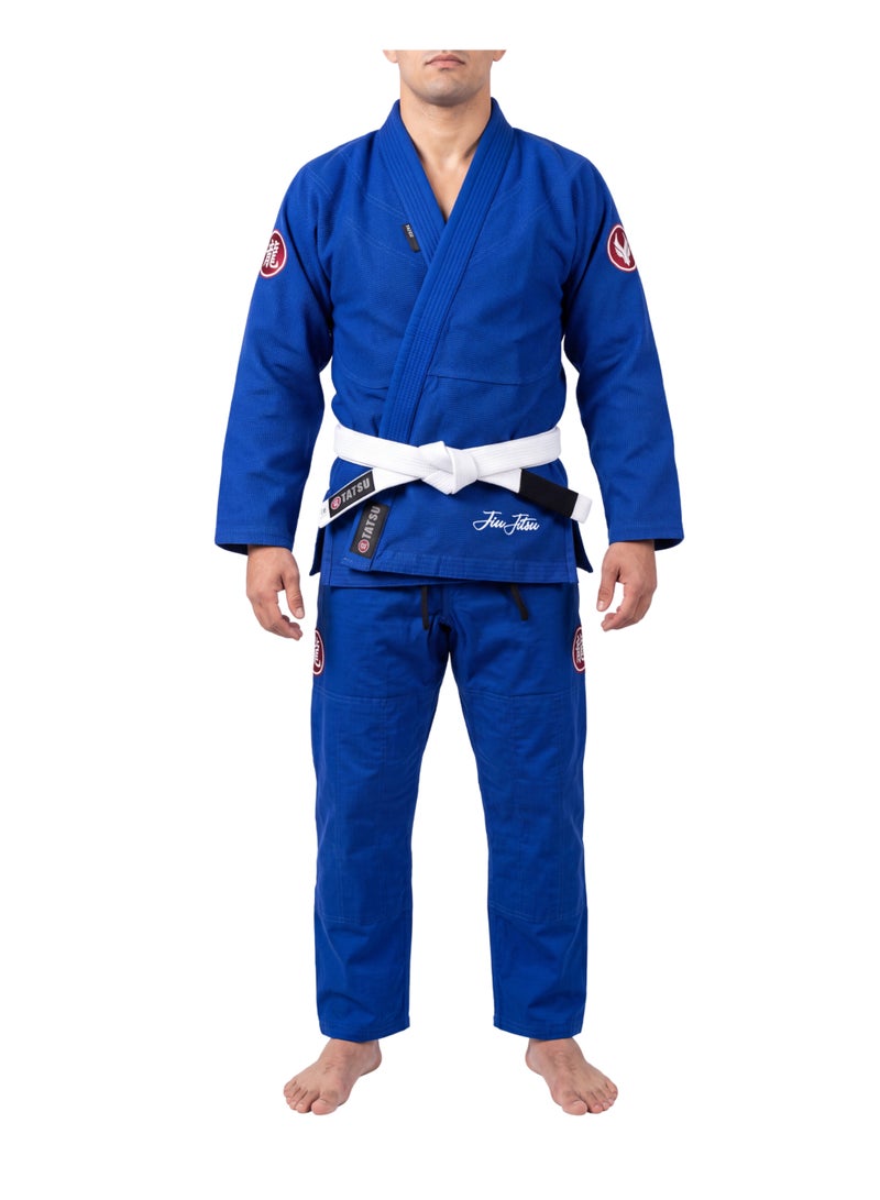 TATSU RONIN BJJ Gi – ROYAL BLUE | Premium Pearl Weave - Adults - Image 2