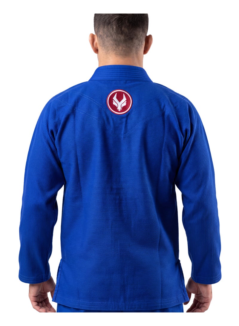 TATSU RONIN BJJ Gi – ROYAL BLUE | Premium Pearl Weave - Adults - Image 4