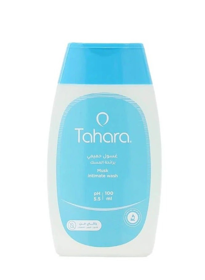 TAHARA Daily Intimate Wash Feminine Hygiene Cleanser PH Balanced With Delicate Musk Perfume 100 ml - Image 1