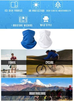 SOWUGI 2Piece Sun UV Protective Neck Gaiter Breathable Face Mask Face Cover Outdoor Cycling Neck Scarf  - Image 4