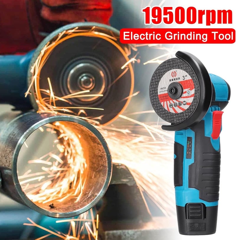 Favarey Mini Cordless Angle Grinder, 12V Grinding Machine With Battery, For Cutting Polishing And Sharpening, Battery Grinder Side Disc Grinder 19500 Rpm Tool With Grindering Wheel - Image 2
