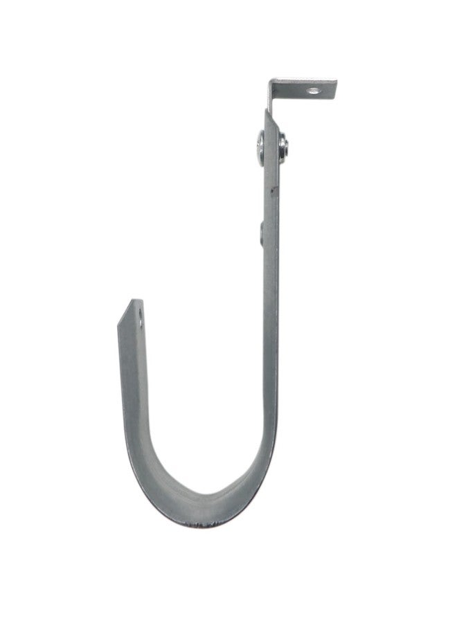 Xadnitu Cable Support J Hook with Angle Clip, 2" Heavy Duty Metal Wire Cable Support J-Hook Hangers for Attaching Horizontal Surfaces & 1/4" Threaded Rod (20 Pack) - Image 4
