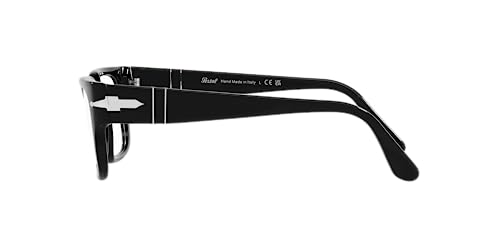 Persol Mens PO3315V Rectangular Prescription Eyewear Frames, Black/Demo Lens, 55 mm - Image 4