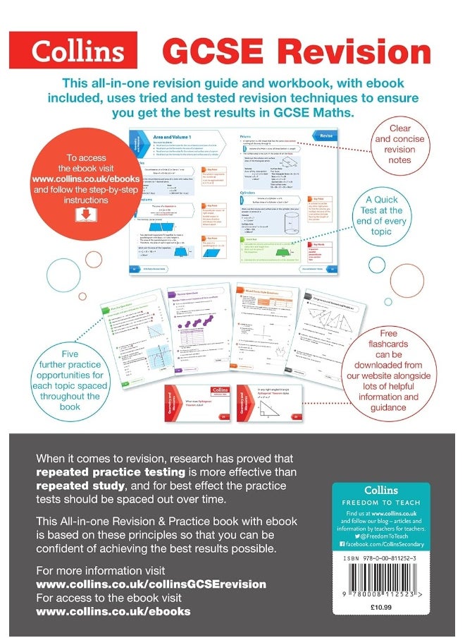 GCSE 9-1 Maths Higher All-in-One Complete Revision and Practice: Ideal for Home Learning, 2023 and 2024 Exams