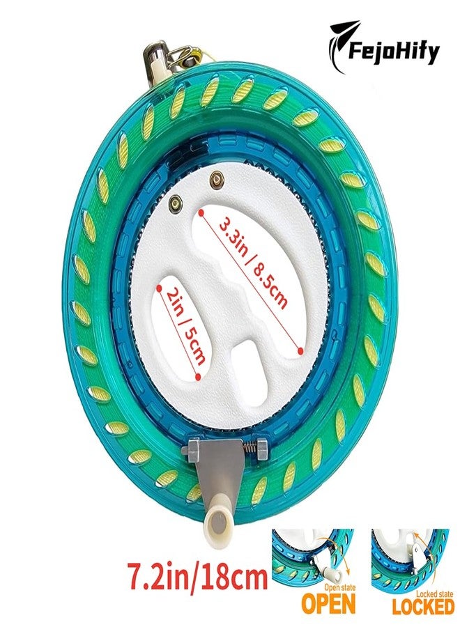 FejoHify Large Delta Kite and Reel Winder and Thumb Ejection Kite Set, Easy to Fly - 7.1’’ Wheel with 650ft String for Kids and Adults, Single Line, Perfect for Beginners.(Blue) - Image 3