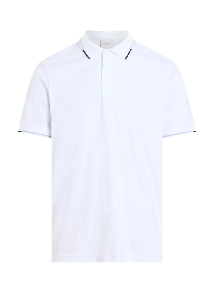CALVIN KLEIN Liquid Touch Block Tipping Polo