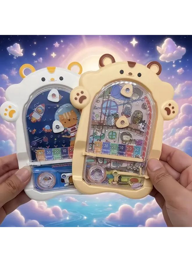 2pcs Handheld Pinball Game Console Toy With Cute Hamster Dinosaur Holiday Gift - Image 5