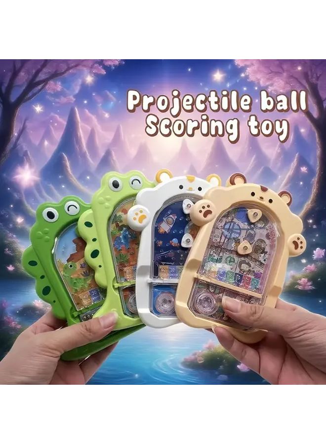 2pcs Handheld Pinball Game Console Toy With Cute Hamster Dinosaur Holiday Gift - Image 4