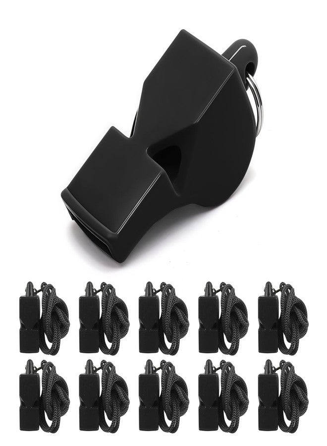 smrtcol Whistles 10 Pack Sports Whistles with Lanyard Loud Crisp Sound Pealess Whistles for Referees Coaches and Lifeguards - Image 1