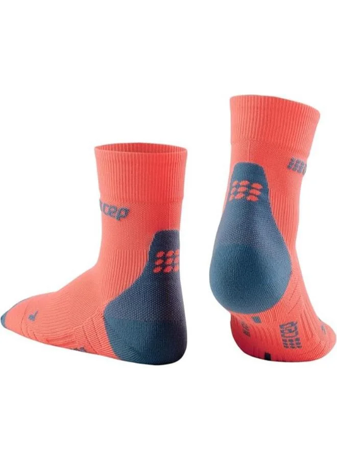 CEP Compression Socks Mid Cut 3.0 Coral/Grey Women