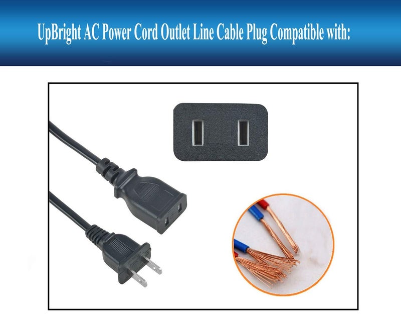 UpBright AC in Charging Cord Charger Cable Compatible with CenTech 4-in-1 Jump Starter Air Compressor Item# 62453 62374 56631 Portable Power Pack 348985 Jump Start Cen-Tech 12V 17Ah Lead-Acid Battery - Image 2