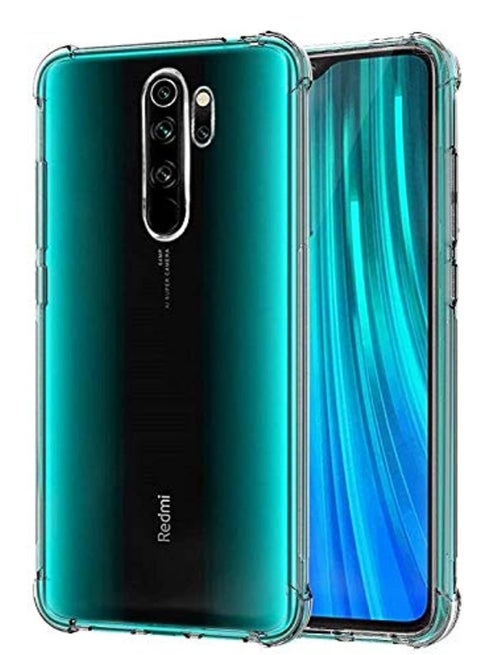 غطاء سيليكون مضاد للصدمات لهاتف Xiaomi Redmi 9 شفاف