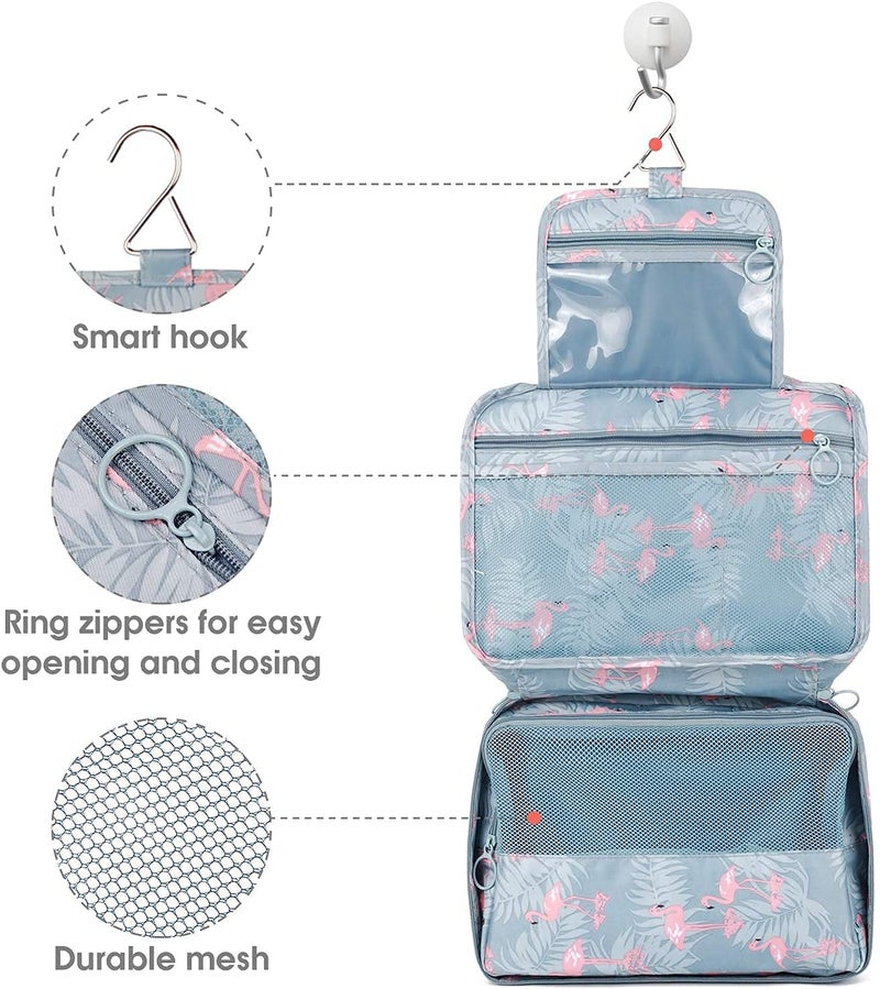 TAGUDA Cosmetic Toiletry Makeup Vanity Shaving Household Grooming Travel Storage Organizer Bags Pouch kit Pack for Men Women Girls Travel Multicolor - Image 3