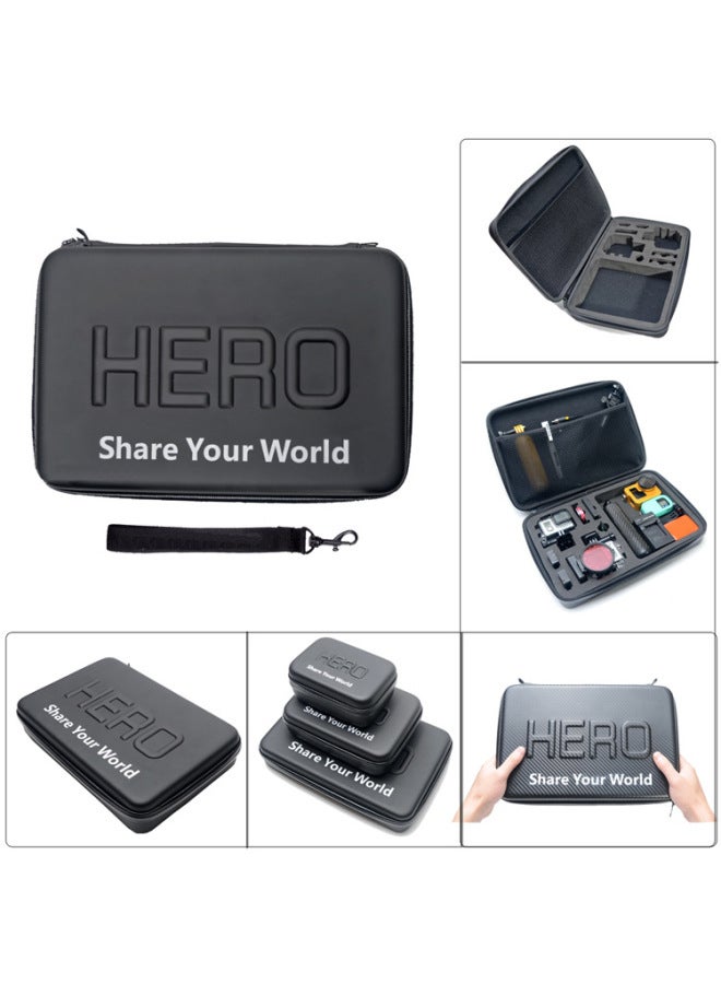 Suitable For Gopro Hero5/6/7/4/3 Camera Bag Small Ant Suitable Diving Bag Storage Bag Camera Bag-Color:PU Trumpet - Image 2