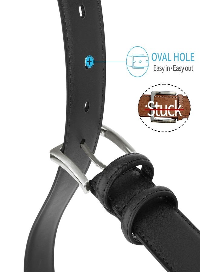 SENDEFN Mens Belts Leather Belt for Men 1 1/4" for Casual Jeans Dress Pants with Gift Box - Image 3