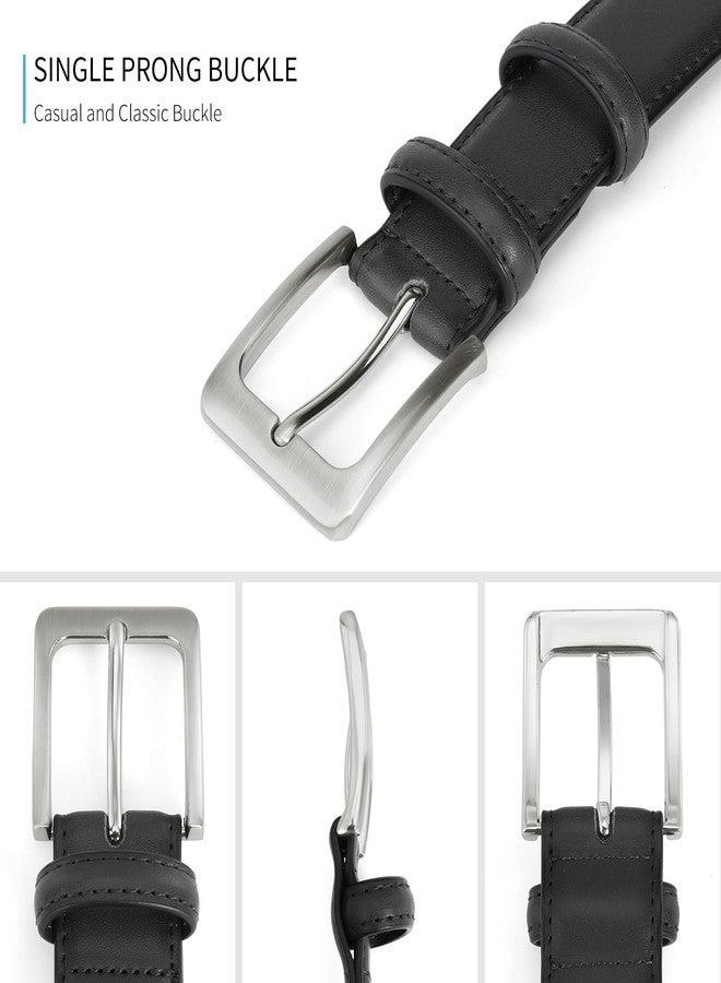 SENDEFN Mens Belts Leather Belt for Men 1 1/4" for Casual Jeans Dress Pants with Gift Box - Image 2