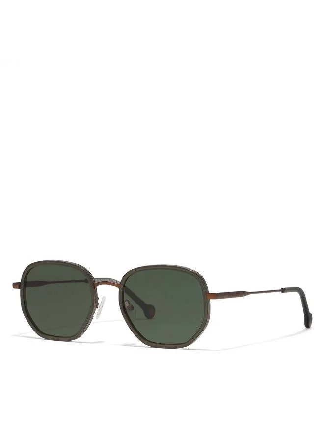 30Sundays 30Sundays ATLAS,Unisex Sunglasses, Geometric Sunglasses, UV Protection: UV400 (Green,Green)