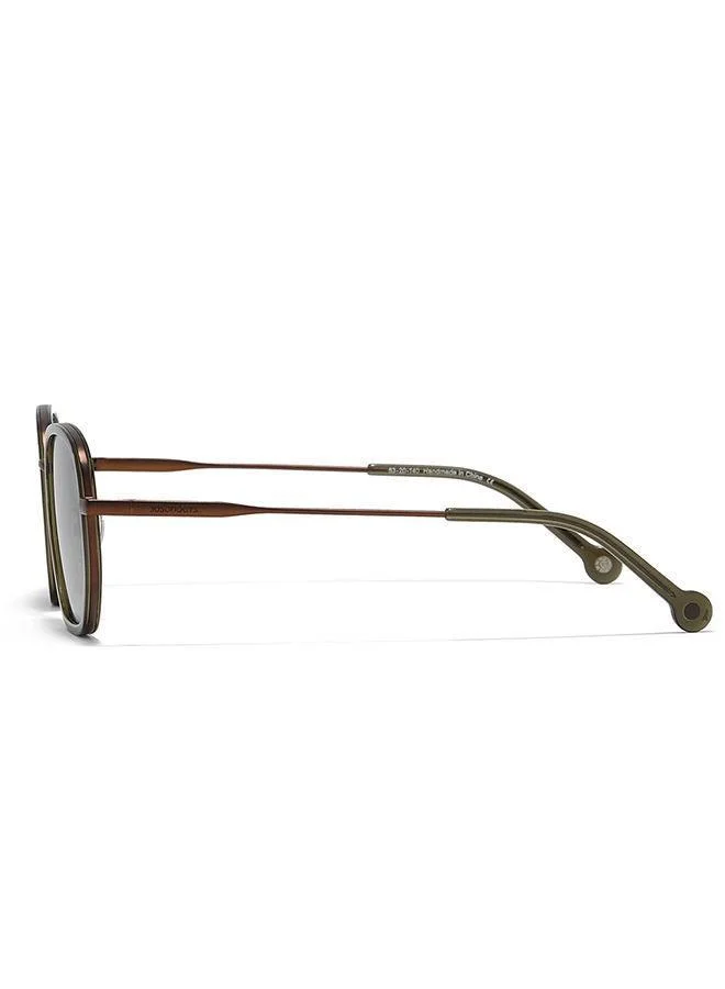 30Sundays 30Sundays ATLAS,Unisex Sunglasses, Geometric Sunglasses, UV Protection: UV400 (Green,Green)