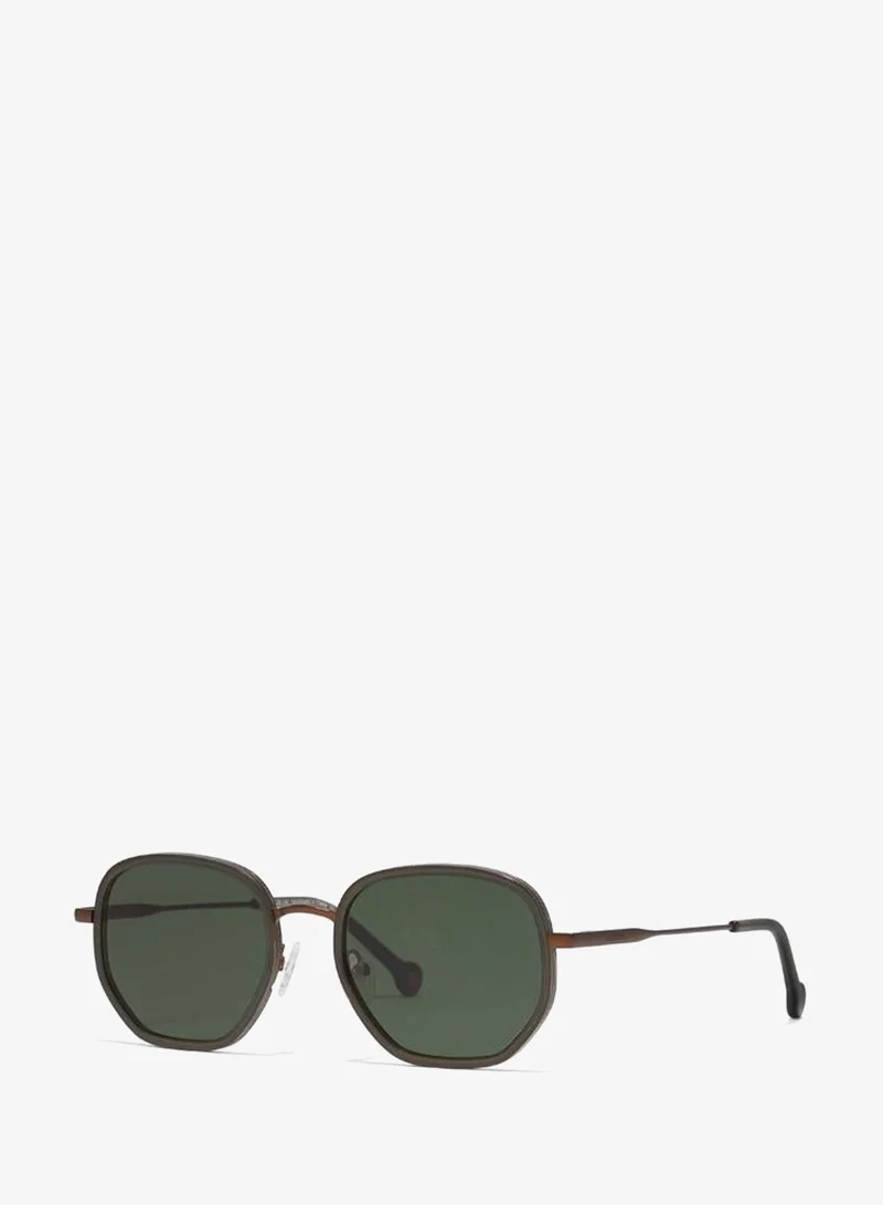 30Sundays 30Sundays ATLAS,Unisex Sunglasses, Geometric Sunglasses, UV Protection: UV400 (Green,Green)