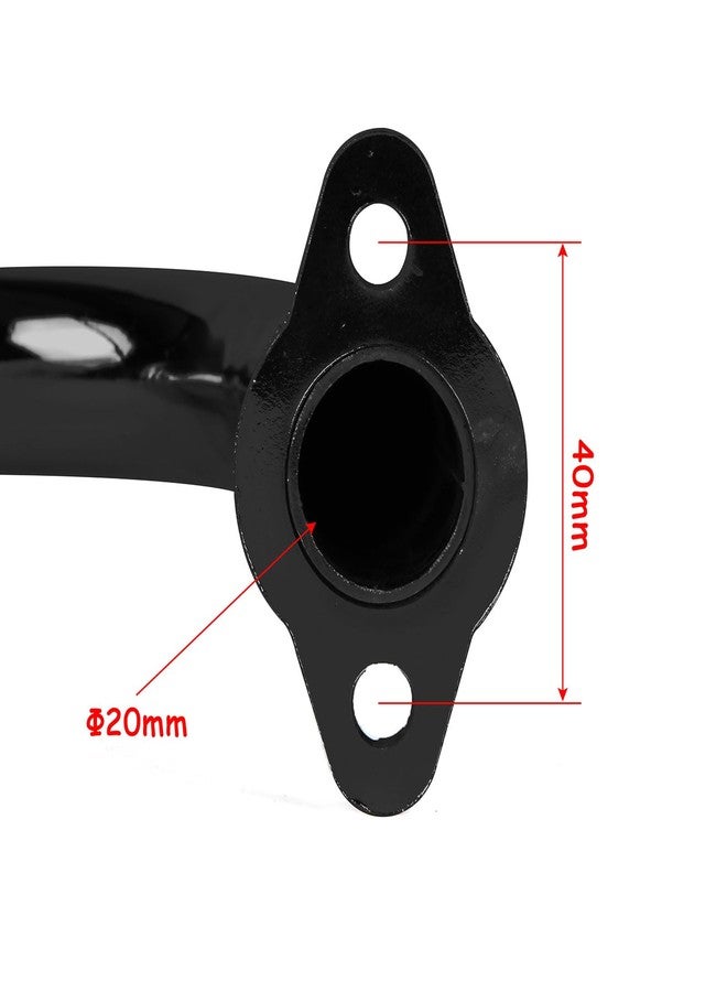 SUNQIAO Motorized Bicycle Exhaust, Bicycle Muffler Silence for 49cc 50cc 60cc 66cc 80cc 100cc Motorized Bicycle (Black) - Image 5