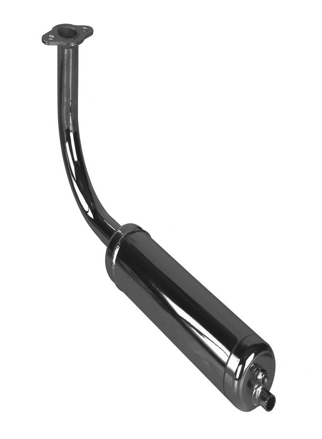SUNQIAO Motorized Bicycle Exhaust, Bicycle Muffler Silence for 49cc 50cc 60cc 66cc 80cc 100cc Motorized Bicycle (Black) - Image 3