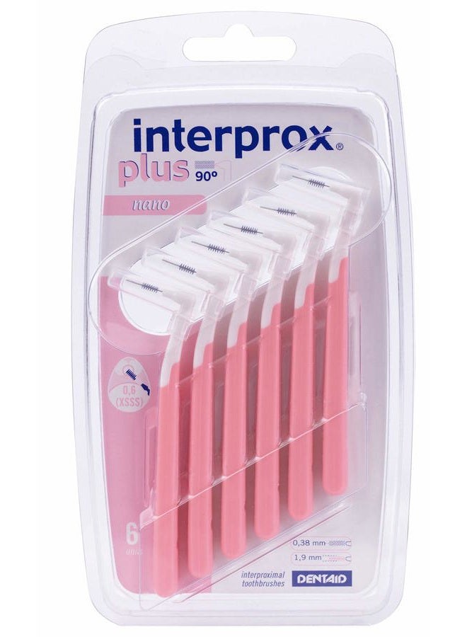 interprox plus Interdentalbürsten rosa nano 0,38 mm (6 Stück) - Image 1