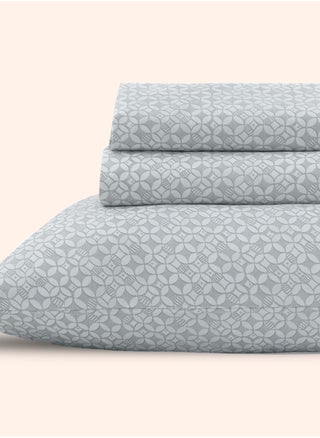 Morano Sofia Bedsheet Set, Microfiber Material with a Cotton-Like Touch for a Soft and Breathable Feel, Ideal for Double Beds, Measuring 240 x 260 CM, Includes Pillowcases (Cove-Silver) - pzsku/Z68FBCA8C7E2B25627A8AZ/45/1750077956/9dab93d0-ca79-405c-93e3-7e59950f20fd