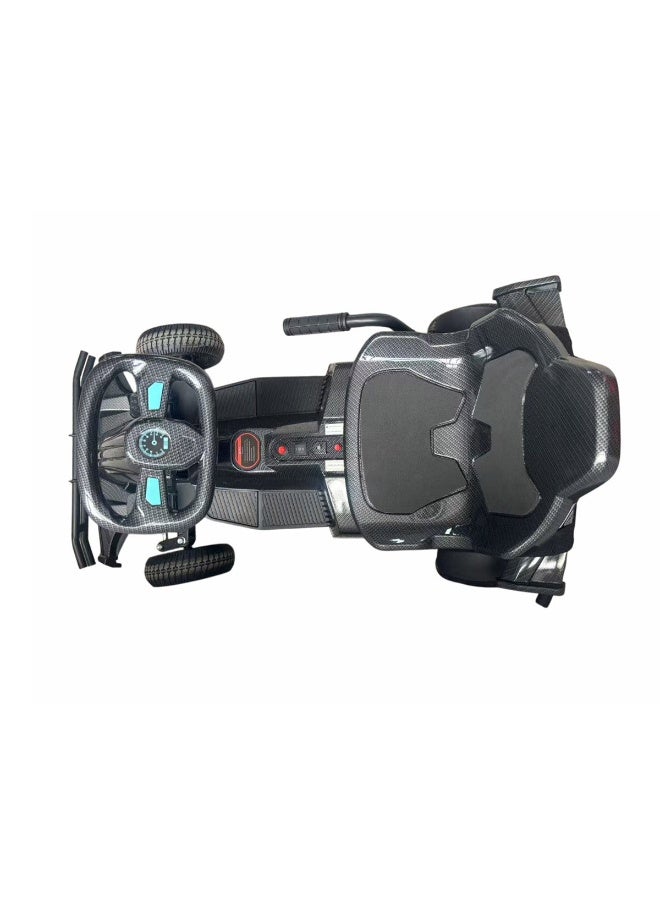 Crony K9 Carbon Fiber Go-Kart – 36V 360° Electric Drift Scooter Go-Kart, 12–16 km/h Speed, 8–10 km Range, Supports Up to 65 kg – Adults & Kids, High-Hardness PVC & Alloy Frame - Image 3