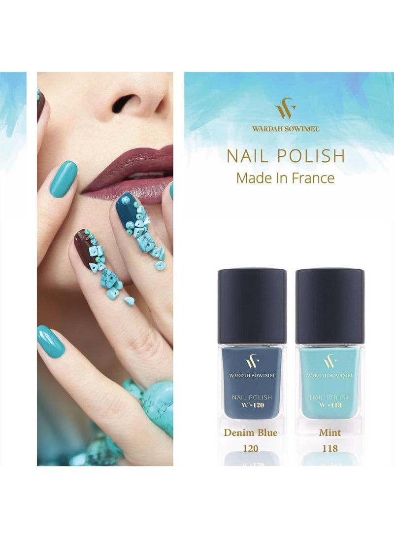 وردة صويمل طلاء أظافر من وردة صويمل - مينت - W118 - Image 2