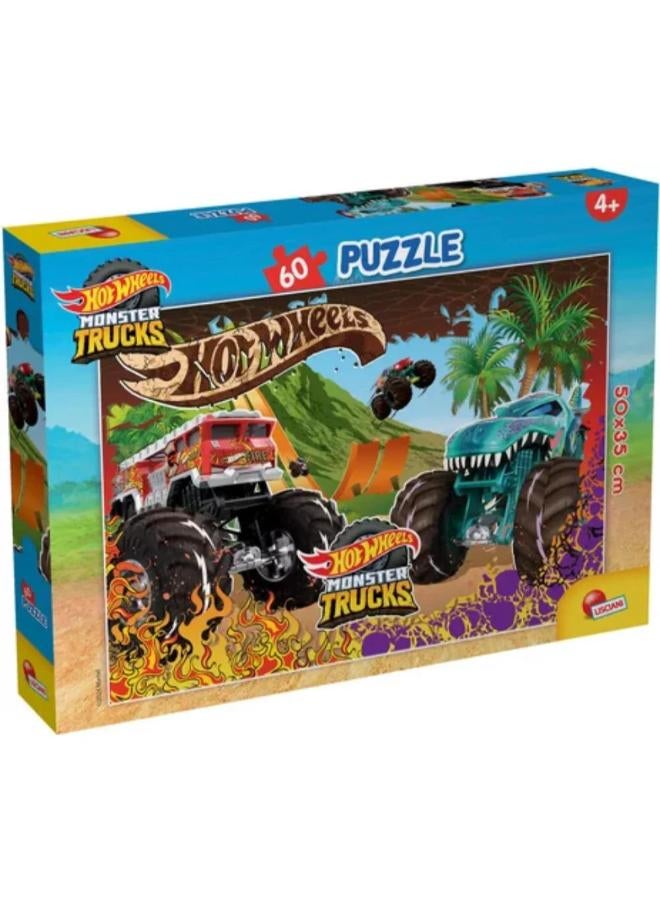 Lisciani Hot Wheels MOnster Trucks Puzzle - 60 Pieces - Image 1