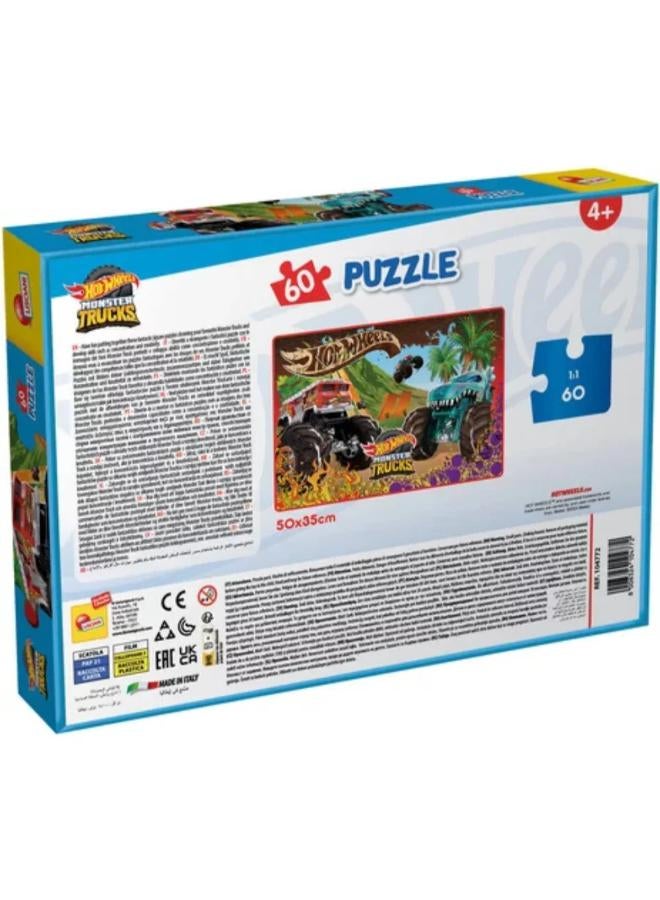 Lisciani Hot Wheels MOnster Trucks Puzzle - 60 Pieces - Image 3