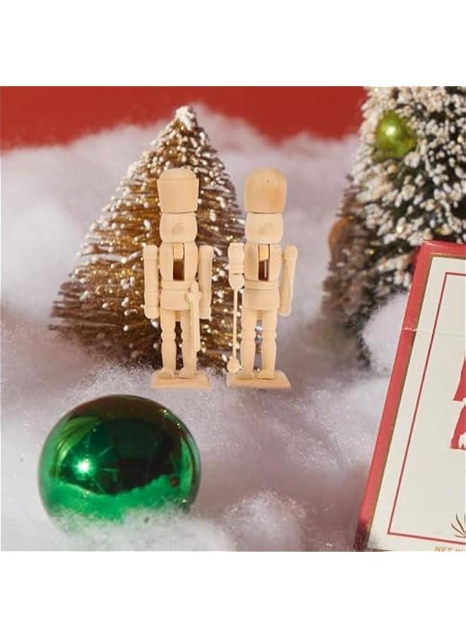 Arabest Wooden Unpainted Nutcracker Trio, Natural  Decoration, DIY Craft Kit, 12x4.5x4cm/4.72x1.77x1.57inch  - Image 4