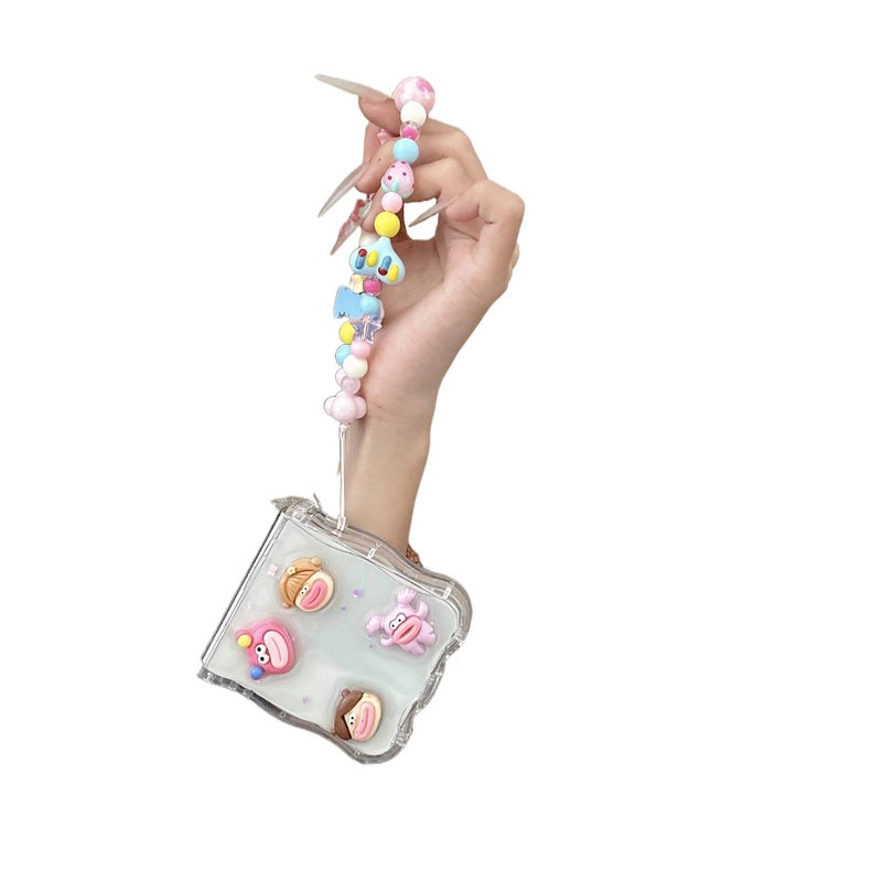 Protective Case | Drop Protection | Shockproof Cover for Samsung Galaxy Z Flip 6 | Girl | Silicone | Lollipop Pattern - Image 5