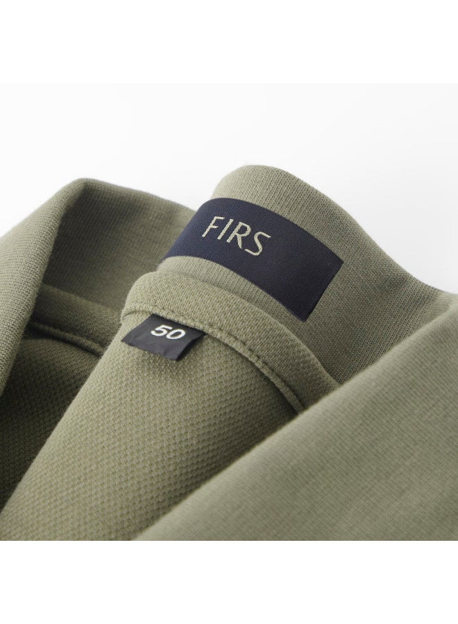 Firs 【10a Antibacterial】autumn Long Sleeve Men's Polo Shirt Mesh Pique Cotton Texture Business Casual Collar Top - Image 4