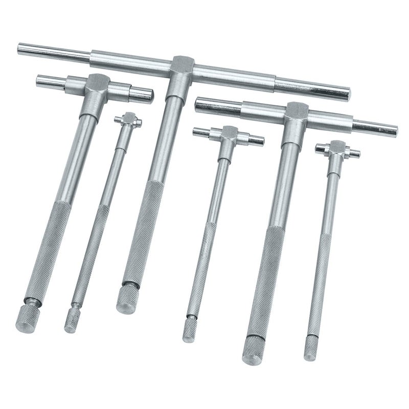 HFS (R) Telescoping Gauge Set Precision T-Bore Hole Gauges with Pouch 5/16" - 6" Range 6pcs - Image 5