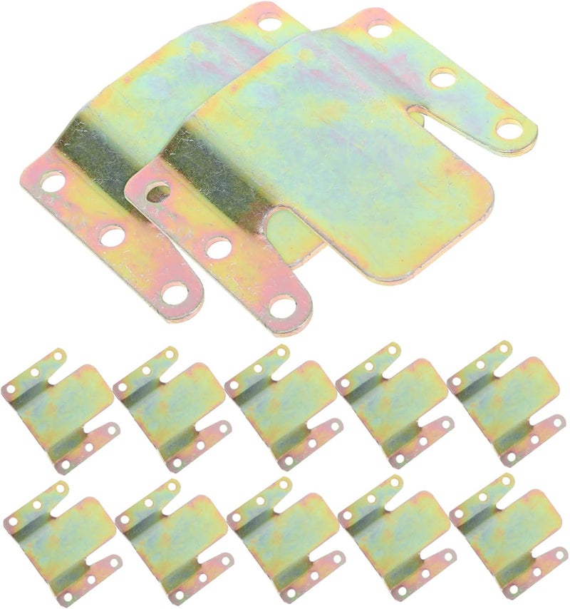 VOSAREA 12pcs Sectional Sofa Connector Clips Metal Linking Parts for Recliners Couch Easy Install Versatile Furniture Connectors for Enhanced Stability Structure - Image 1