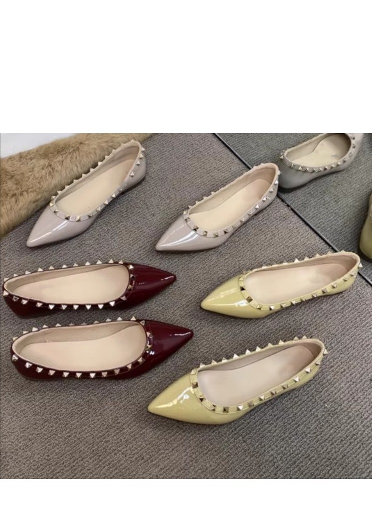 Female French style Soft Soled Flat Sole Single Shoe  - Image 3