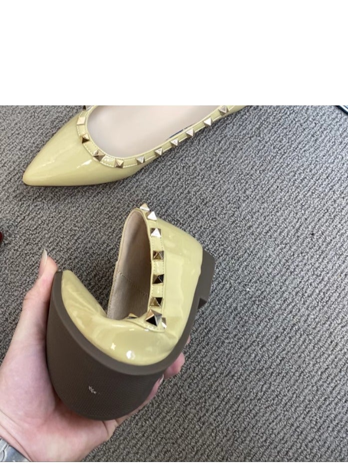 Female French style Soft Soled Flat Sole Single Shoe  - Image 4