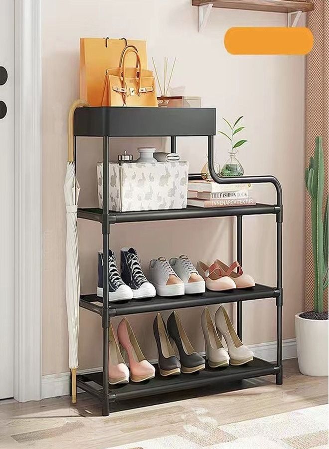 fashionhome 4 Layers Creative Home Cabinet Large Capacity Shoe Organizer Rack Storage Furniture 60 x 21 x 62 CM - Image 1