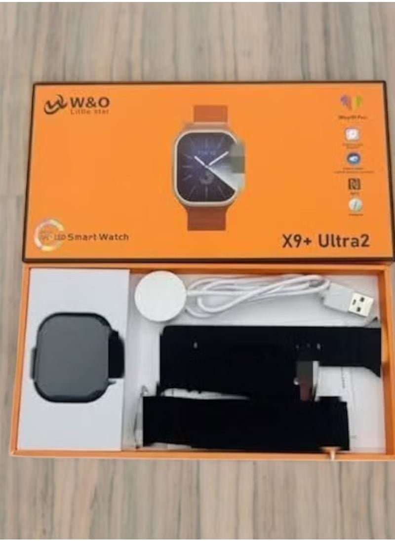 في & حول - ساعة ذكية X9 Plus Ultra 2 – شاشة AMOLED مقاس 2.1 بوصة – لون أسود - Image 1