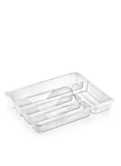 dunya Big Cutlery Tray Transparent 386X312X70 MM 