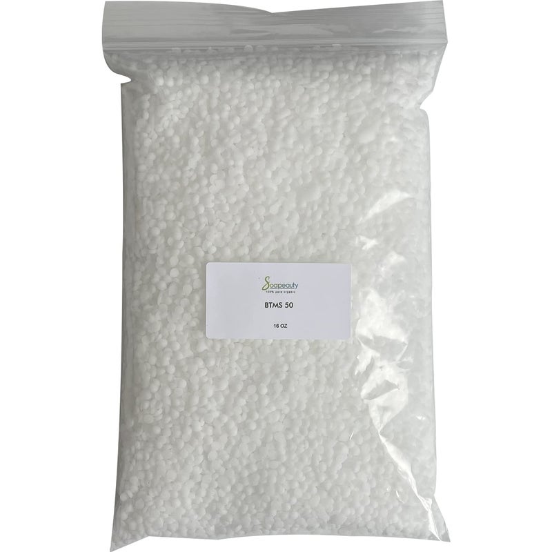 2 OZ BTMS 50 conditioning emulsifier derived from colza oil and Consists of Behentrimonium Methosulfate Cetyl Alcohol and Butylene Glycol BTMS 50 emulsifying wax for Beauty Products 2 OZ