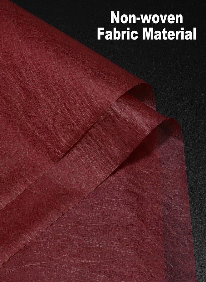 PATIKIL 22.8"x22.8" Flower Wrapping Paper, 20 Sheets Non-Woven Waterproof Florist Floral Bouquet Wrap Paper Korean Style for DIY Crafts Gift Packing, Red - Image 3