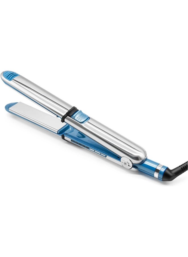 2-in-1 Titanium Ceramic Hair Straightener and Curler, Equipped with ionic technology to reduce frizz, protect hair,with 5 Heat Settings Adjustable Temperature and Heats Up Fast - Image 2