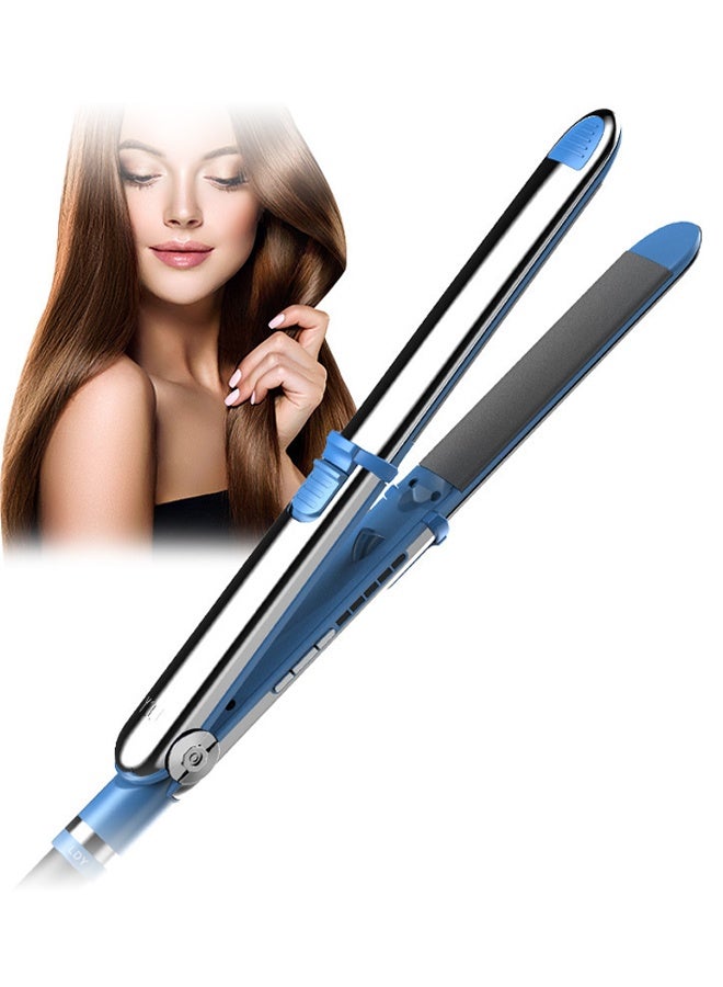 2-in-1 Titanium Ceramic Hair Straightener and Curler, Equipped with ionic technology to reduce frizz, protect hair,with 5 Heat Settings Adjustable Temperature and Heats Up Fast - Image 1