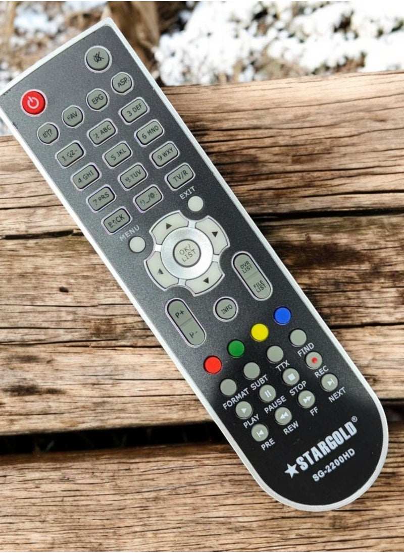 Stargold - Universal Remote Control for SG-2200HD - Enhanced Multi-Function Infrared Remote with Dedicated DVR and Media Controls - Image 1