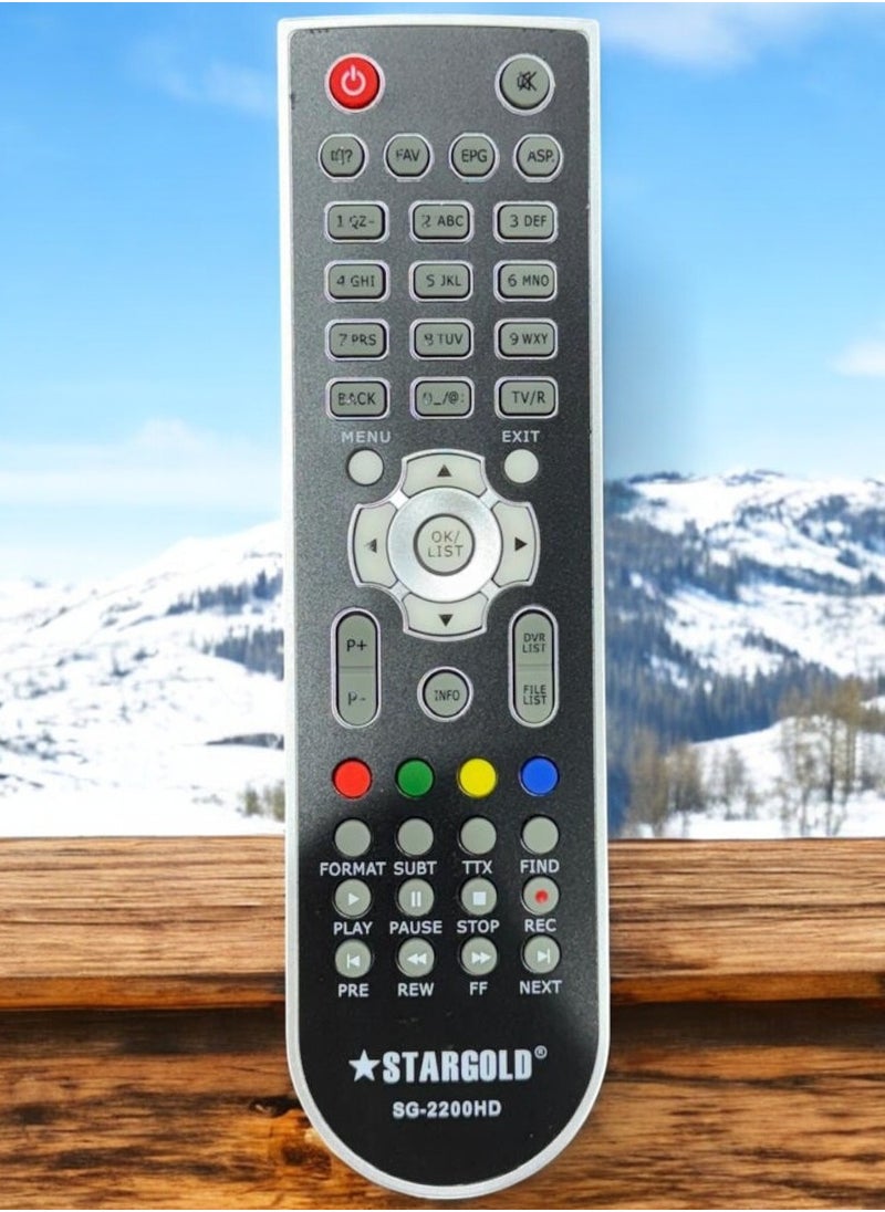Stargold - Universal Remote Control for SG-2200HD - Enhanced Multi-Function Infrared Remote with Dedicated DVR and Media Controls - Image 1